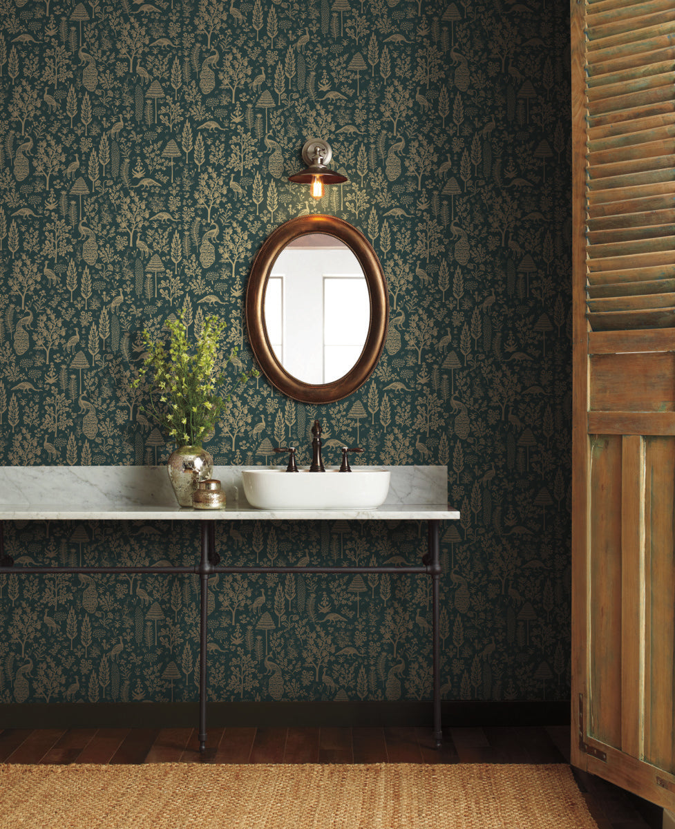 Menagerie Toile Wallpaper
