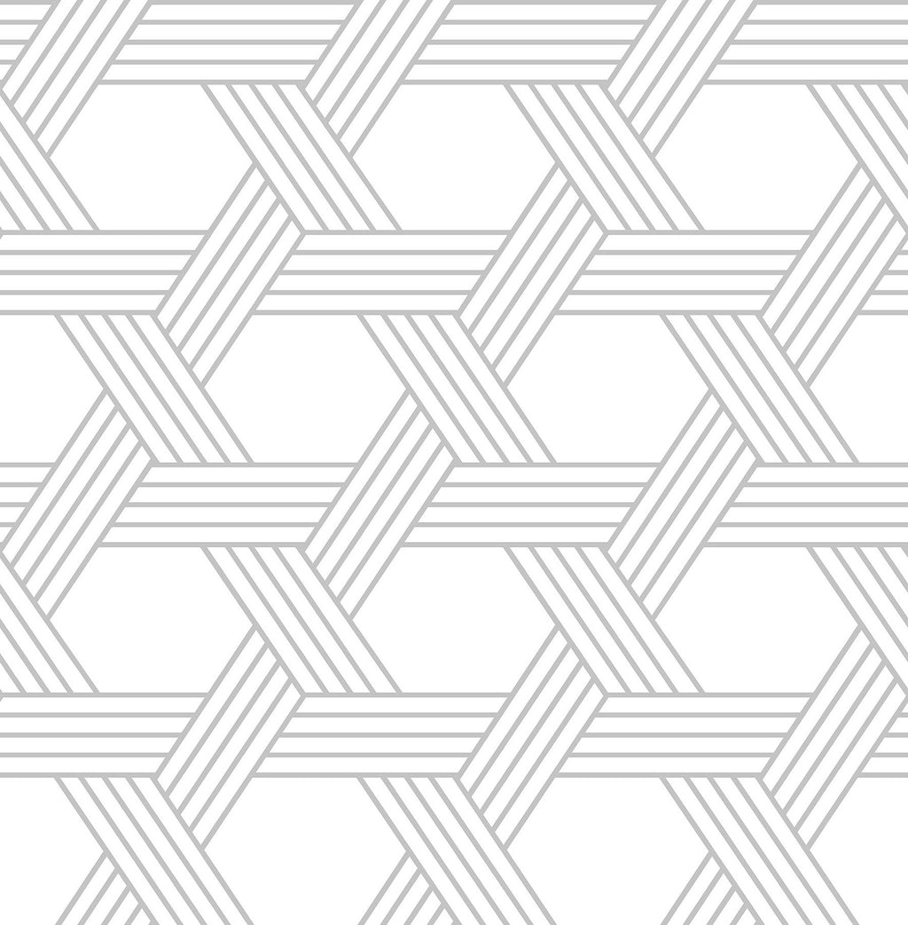 Silver Illusion Self Adhesive Wallpaper