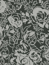 Load image into Gallery viewer, Sw29240. Black bg. Silver roses