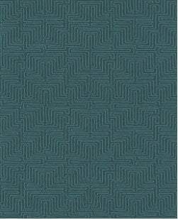Geometric Teal Kairo Wallpaper