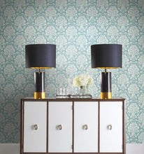 Load image into Gallery viewer, Block Print Damask Wallpaper