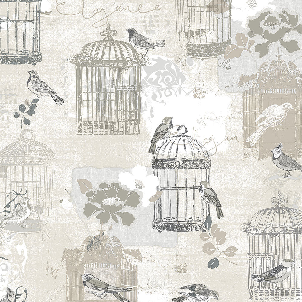 Victorian Birdcage Wallpaper