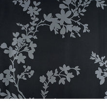 Load image into Gallery viewer, Vg26268. Charcoal bg.  Silver vines and leaves