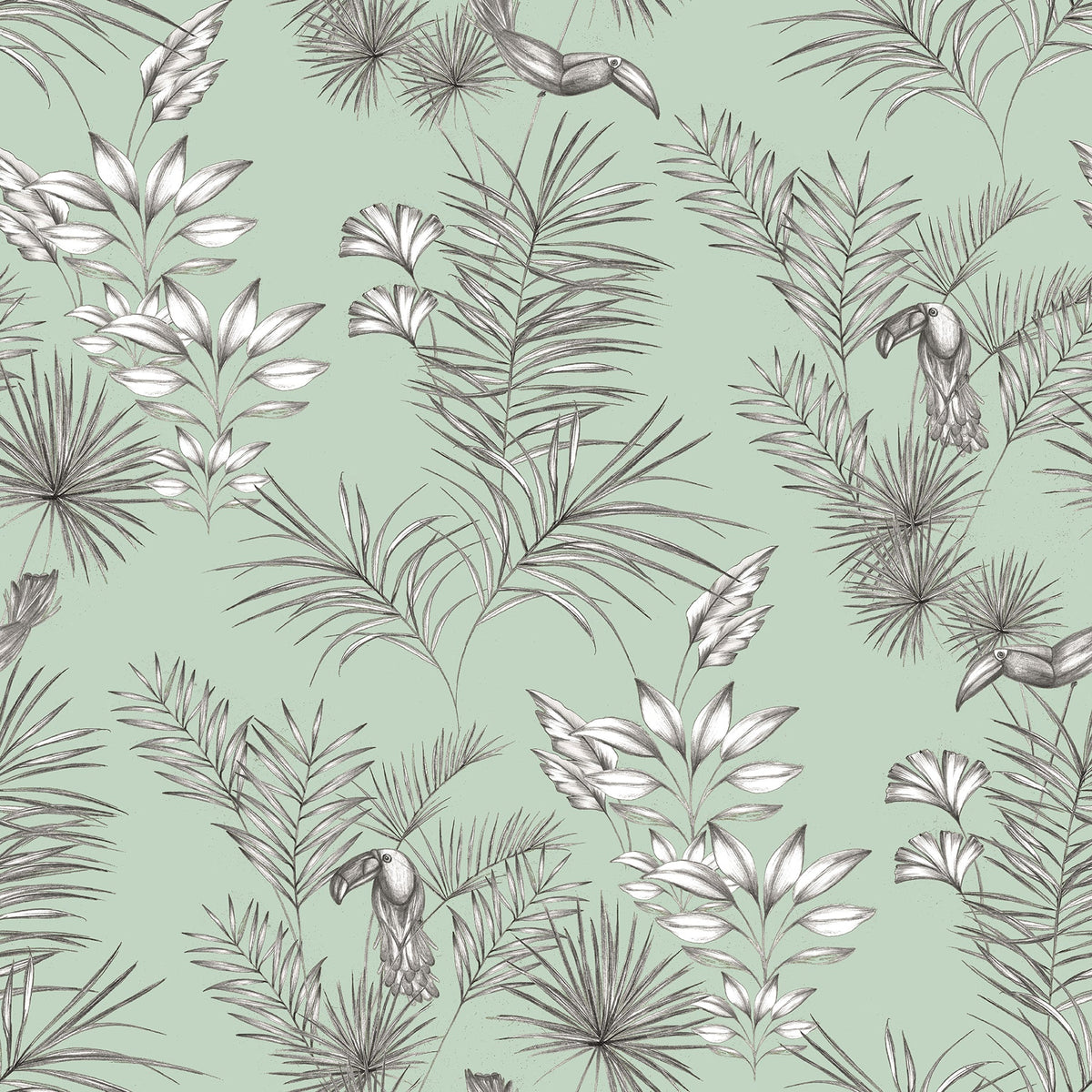 Tropical, Toile, Botanical
