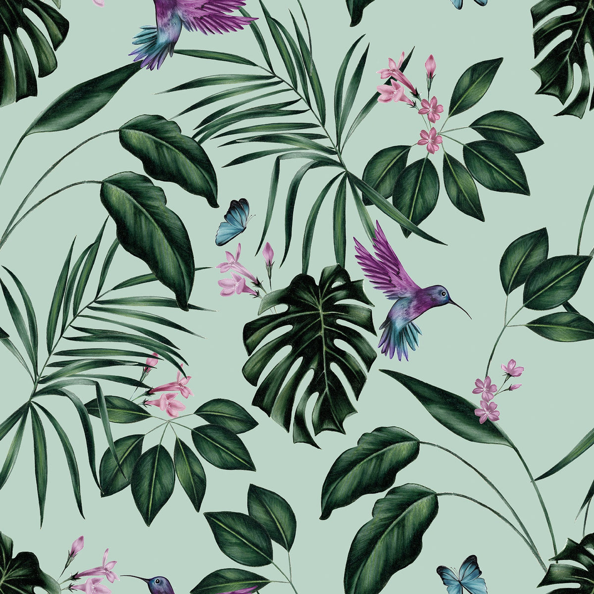 Whimsical, Birds, Botanical