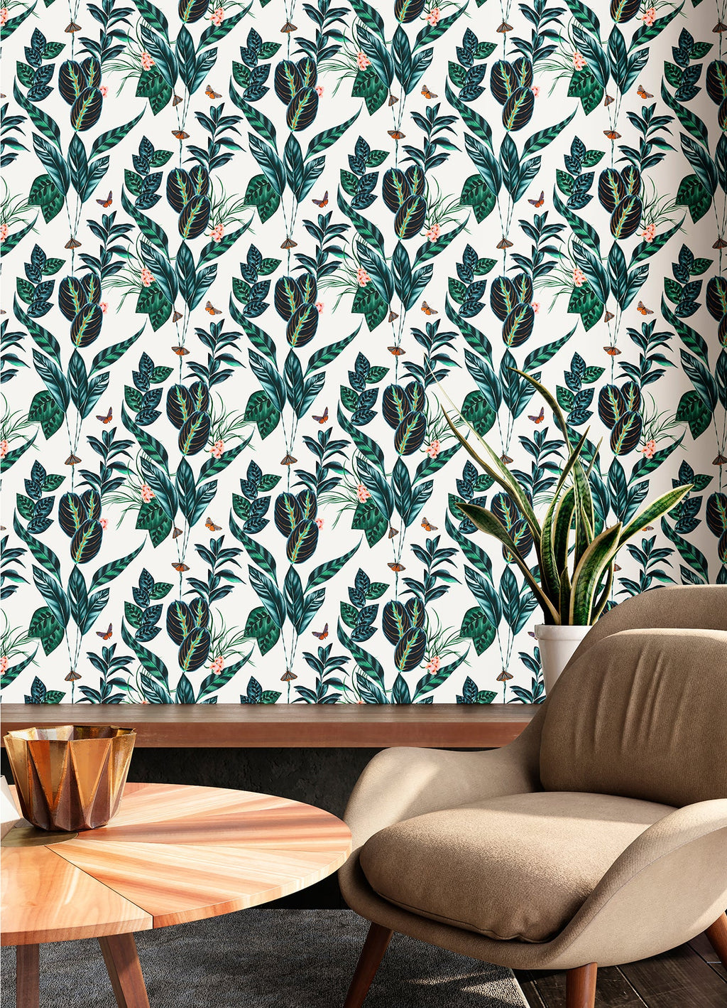 Spirit Tropical Foliage Wallpaper