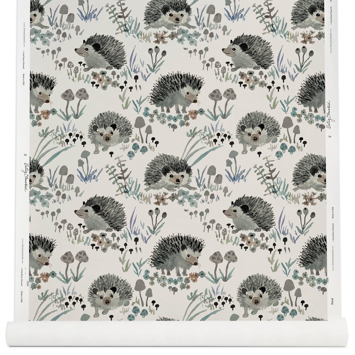 Hedgehogs Wallpaper in Neutral