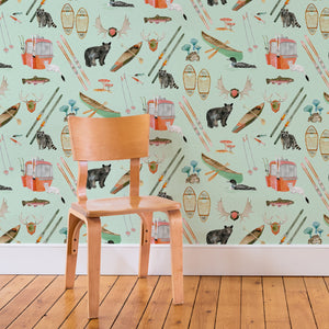 Wallpaper- Upstate Camp in Midcentury