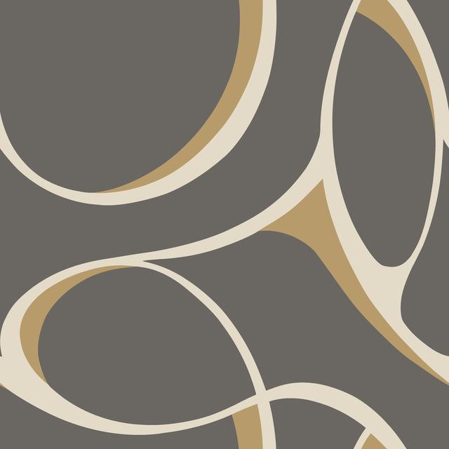 geometric, curvilinear, abstract, contemporary, modern, metallic, mylar