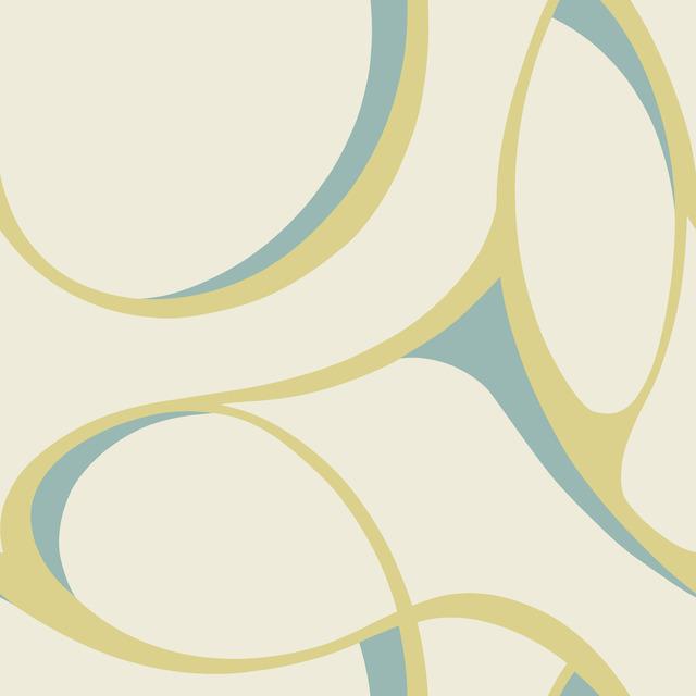 geometric, curvilinear, abstract, contemporary, modern, metallic, mylar