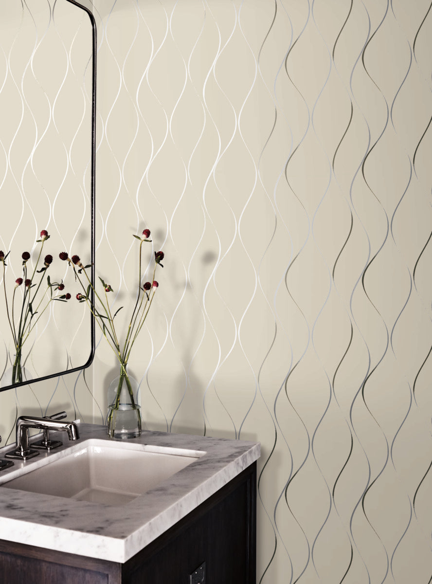 Wavy Stripe Wallpaper
