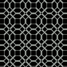 Load image into Gallery viewer, Bw28724. Black bg.w/ silver geo.