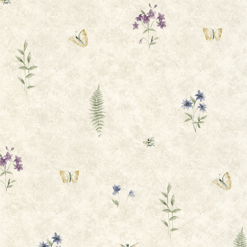 Summer Botanical Sidewall Wallpaper