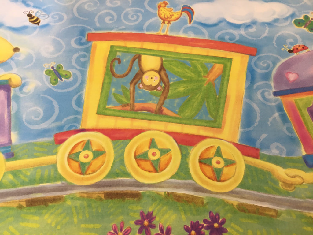 Cartoon Lion Cat Dog Pig Bear Border