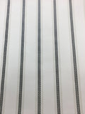 Ig2238.  Black and cream Greek key stripe