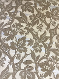 VL148182. Very lg. Vineyard Floral in beige and brown