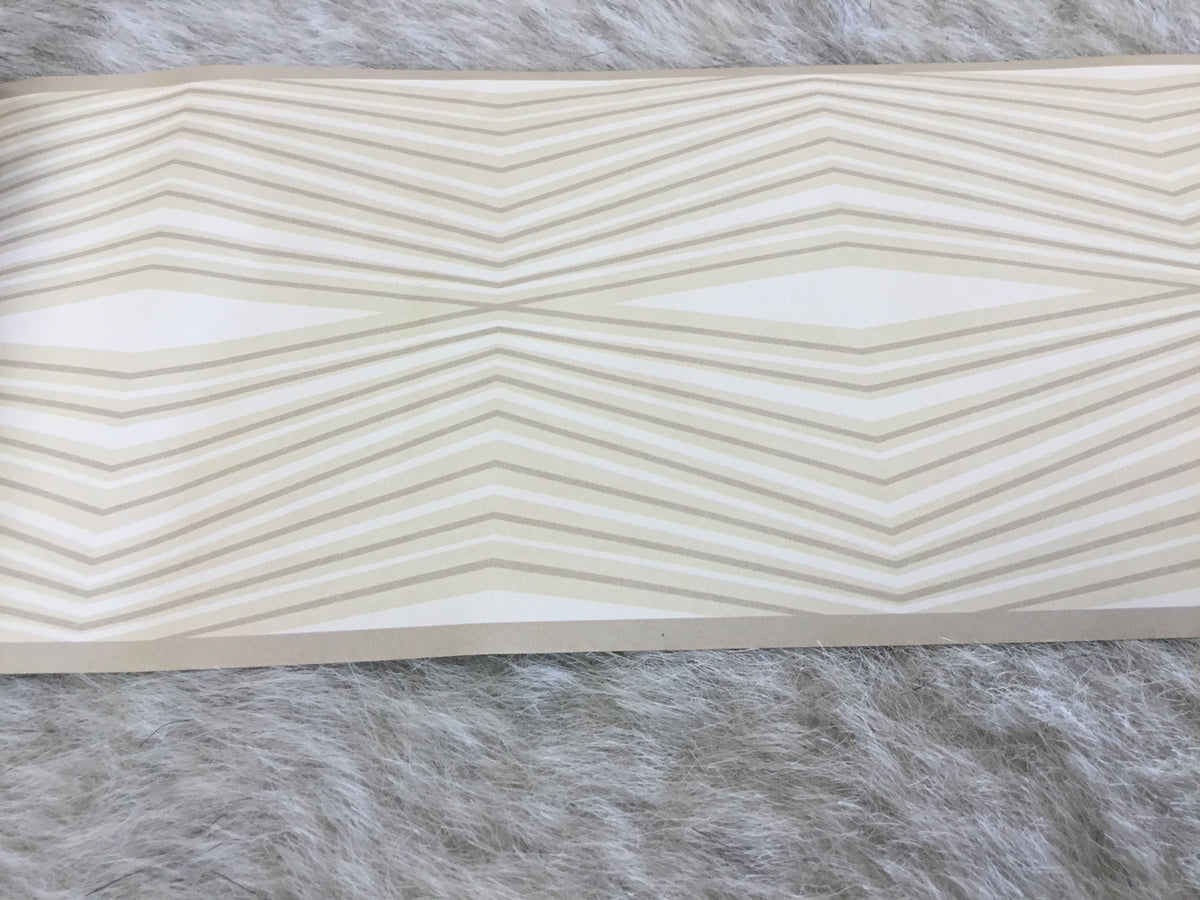 Contemp.border w/cream and white lines. Bg1694bd