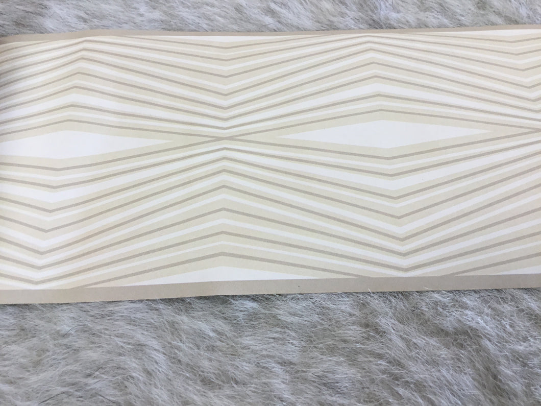 Contemp.border w/cream and white lines. Bg1694bd