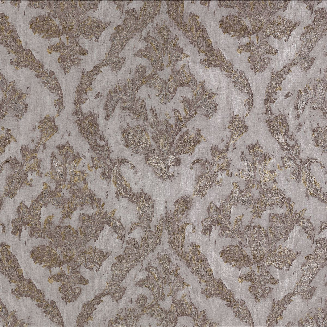 LYRA BRONZE DAMASK WALLPAPER