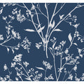 Southport Navy Delicate Branches Wallpaper