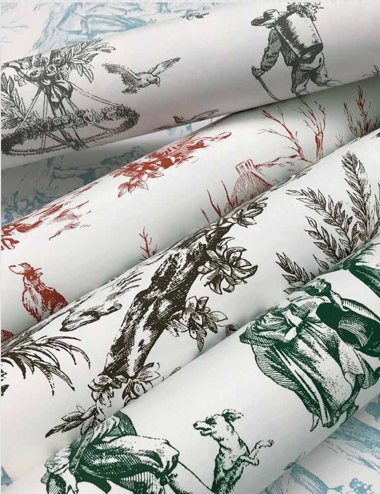 Seasons Toile Wallpaper