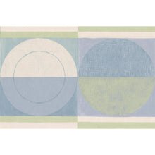 Load image into Gallery viewer, CT78162L blue and green pastel geo. Border