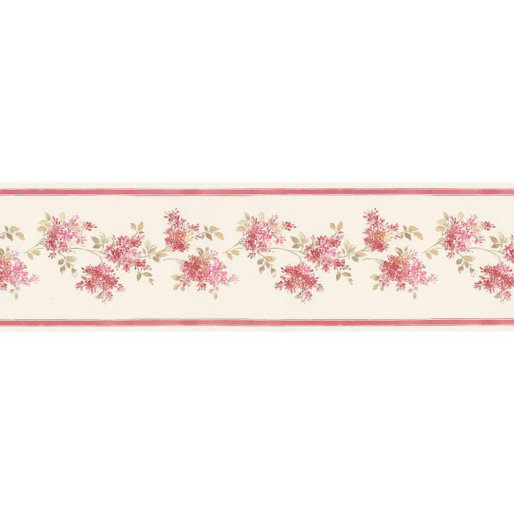 FK78461. Rose colored lilacs border