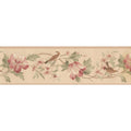 Cream get.w/pink flowers ad bird. HM79331N