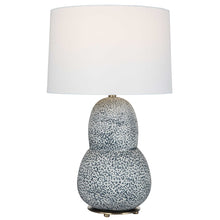 Load image into Gallery viewer, BLUE SPECKELED TABLE LAMP