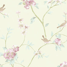 Load image into Gallery viewer, wallpaper, wallpapers, birds, leaves, branches, floral, flowers