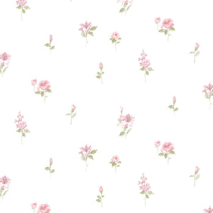 wallpaper, wallpapers, floral, flowers, stems, leaves, small print