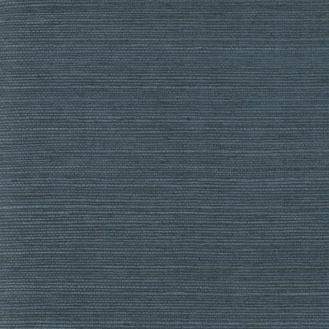 Navy Blue Plain Grasscloth