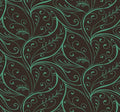We70104. Dark brown bg.w/turquoise.swirls